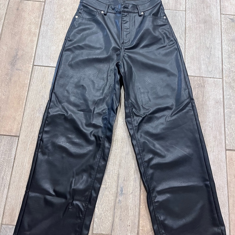 Women leather pants